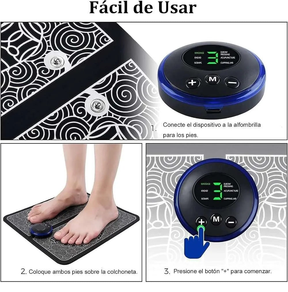 🦶 Alfombra masajeadora para pies + mariposa corporal de regalo 🎁