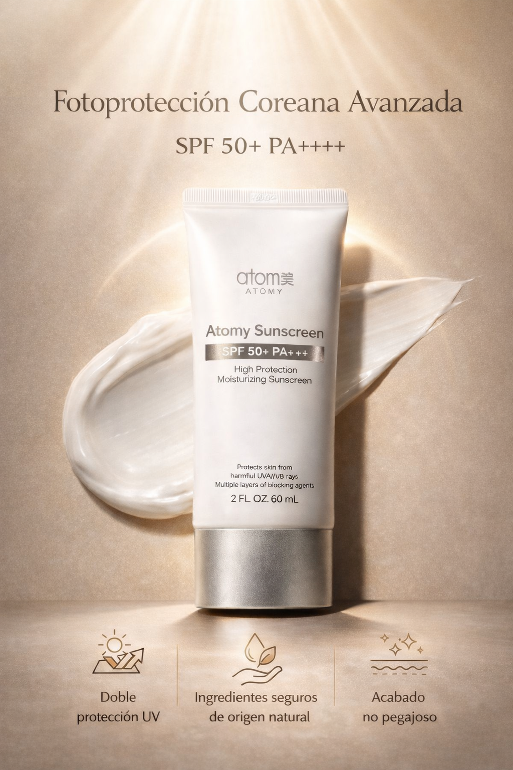 PROTECTOR SOLAR COREANO FACTOR 50 ATOMY